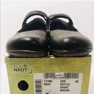 Women’s Naot Rattle Snake Brn Reka Shoes